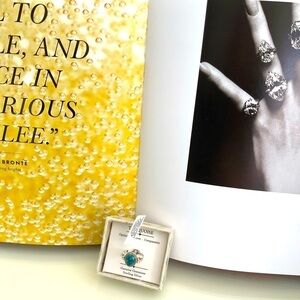 STERLING SILVER BLUE COPPER TURQUOISE RING